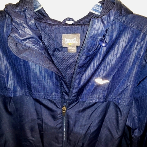Men's Everlast Navy running jacket size M Medium - Picture 3 of 4